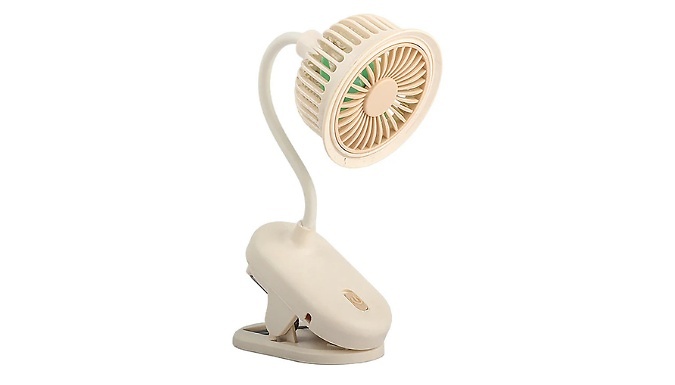 Clip-on Mini USB Rechargeable Fan - 3 Colours!