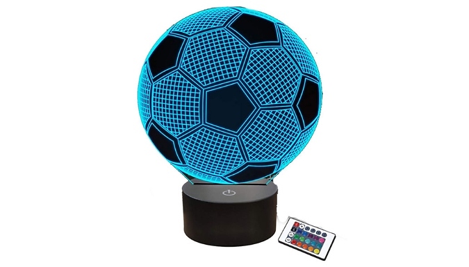Colour-Changing Football Night Light - with Remote Control!