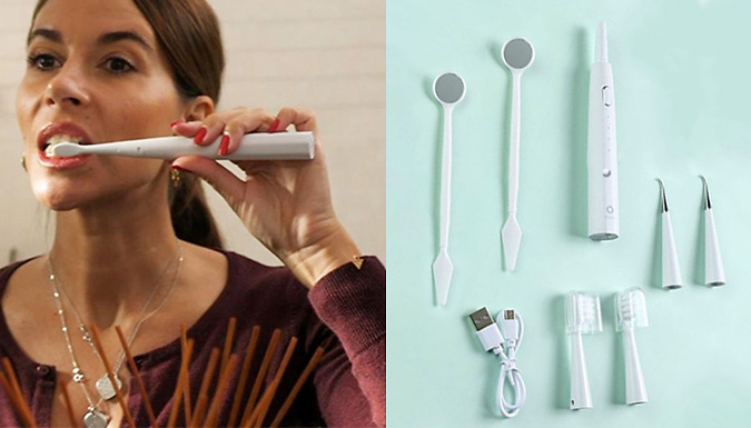 Shop-Story 2-in-1 Electric Toothbrush with Scaler