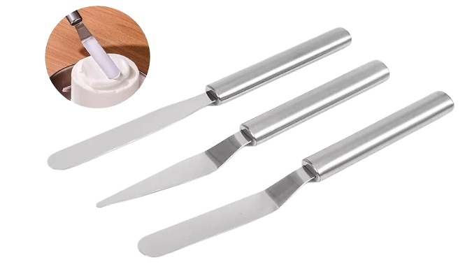 3-Piece Stainless Steel Spatula Set