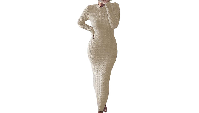 Women's Maxi Sweater Dresses - 6 Colours & 5 Sizes