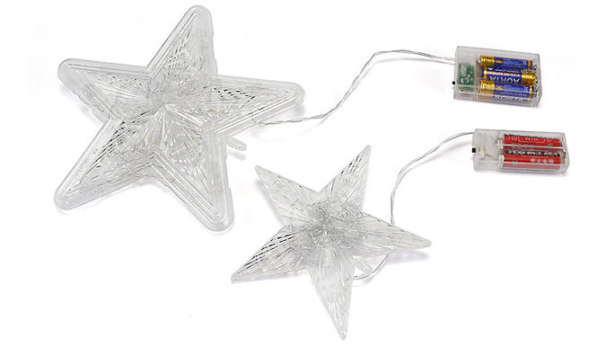 Christmas Tree Star Light-Up Topper - 2 Sizes & Colours