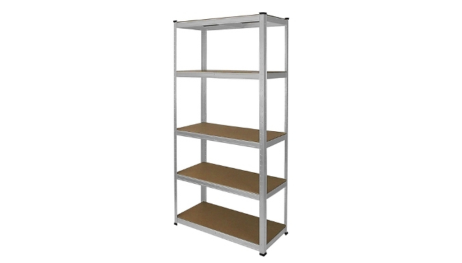 1, 2, 3 or 4 Galvanised Steel Shelving Units - Free Accessories!