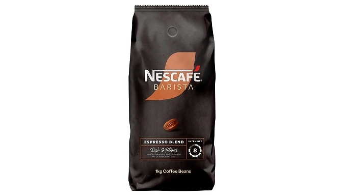 1KG of Nescafe Barista Espresso Whole Blend Coffee Beans