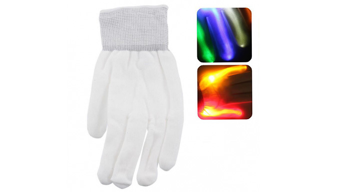 LED Light Up Glow Gloves - 6 Colours