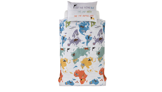 Our World Reversible Kids Duvet Set - 2 Sizes