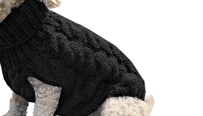 Knitted Dog Sweater - 8 Colours & 3 Sizes