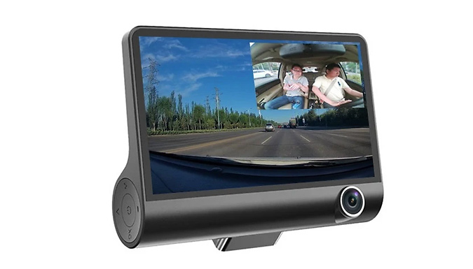 Triple Vision Dash Cam - Front, Rear & Interior Lenses