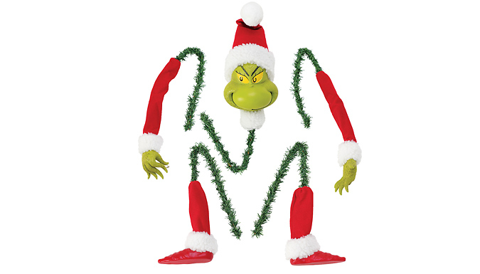 Oversized Grinch Inspired Christmas Tree Decoration