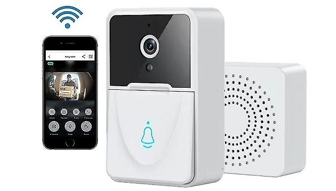 Wireless Night Vision Motion Sensor Doorbell with Chime