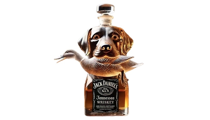 Dog & Duck Shaped Whiskey Decanter Bottle - 4 Styles