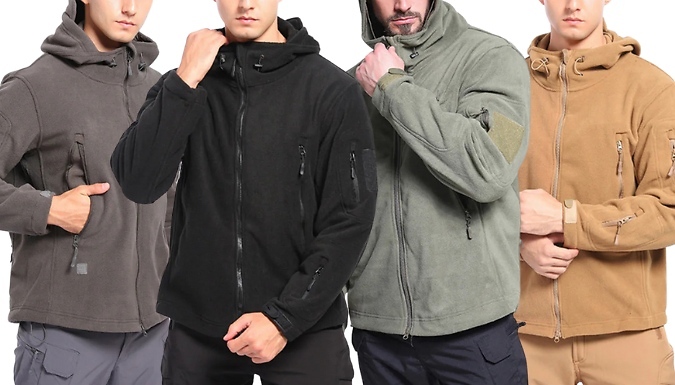 Men's Plus Size Thickened Fleece Lined Jacket - 4 Colours & 8 Sizes