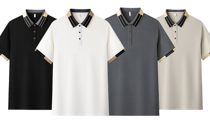 Men's Casual Summer Polo Shirt - 4 Colours & 6 Sizes