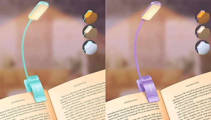 LED Clip-On Book Light - 5 Colours