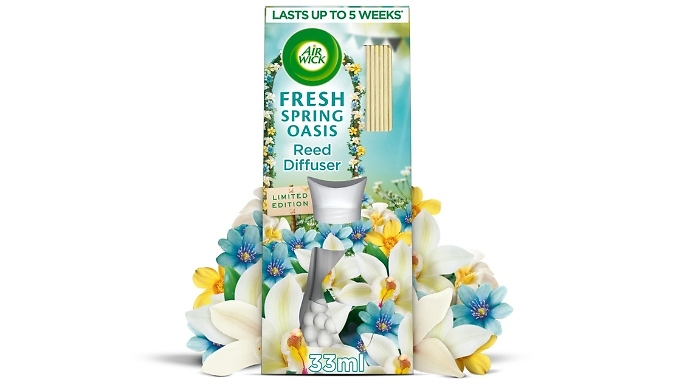 5-Pack Air Wick Fresh Spring Oasis Reed Diffuser