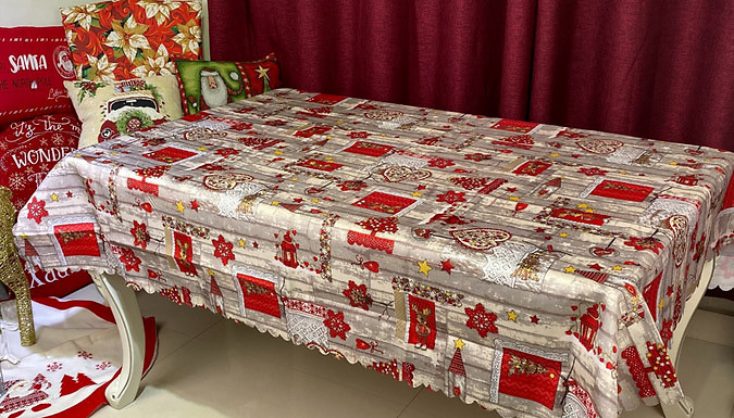 Christmas Decorative Tablecloth - 7 Designs