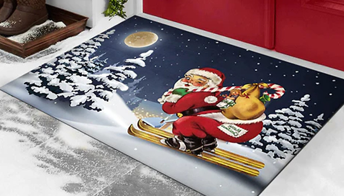 Christmas Santa Claus Door Floor Mat