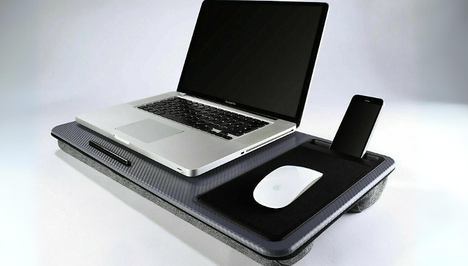 Lap Desk with a Built-in Mousepad and Phone Slot