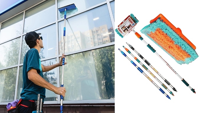 3m Aluminium Telescopic Water Brush