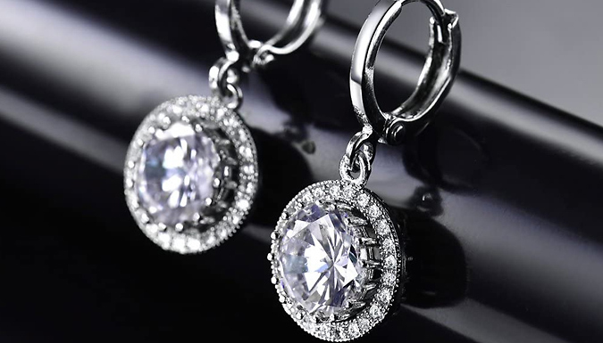 Sultana-Mayfair Round Created Diamond Earrings