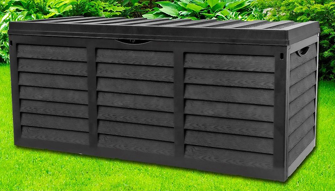 Black 320L Garden Storage Box