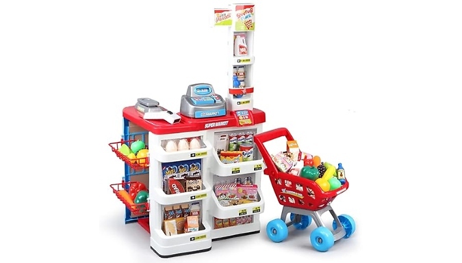 Kids Play Supermarket & Trolley Set