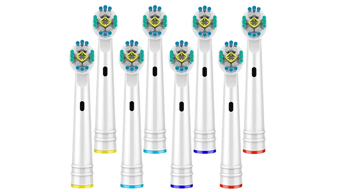 Toothbrush Heads Compatible with Oral-B - 8 to 40-Pack