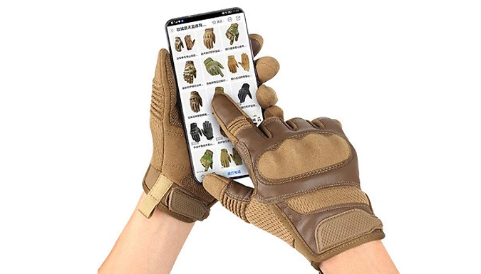 Touch Screen Unisex Motorcycle Gloves - 3 Colours & 4 Sizes