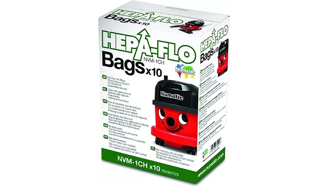 10-Pack of Henry Numatic Hoover Bags