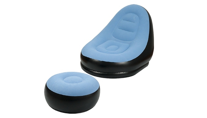 Inflatable Camping Chair with Footrest - 8 Colours!