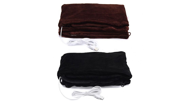 USB Heated Shawl Blanket - 2 Colours