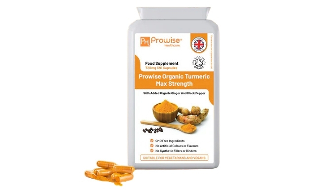 Wellbeing Boosting Turmeric & Black Pepper Capsules - 720mg!