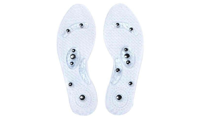 Pair of Magnetic Massage Gel Insoles - 3 Sizes & 2 Colours
