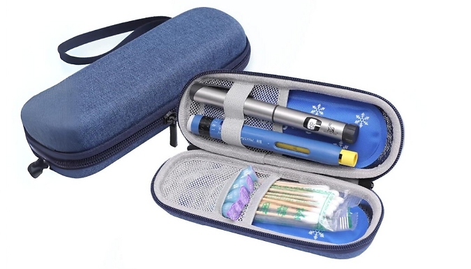 Portable Insulin Cooler Travel Bag - 2 Colours, 2 Options