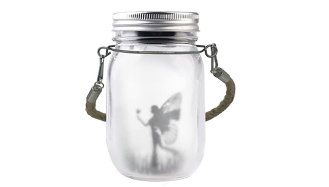 Solar LED Fairy Jar Hanging Garden Lamp - 6 Options