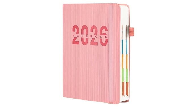 2026 Daily Planner Notebook - 6 Colours!