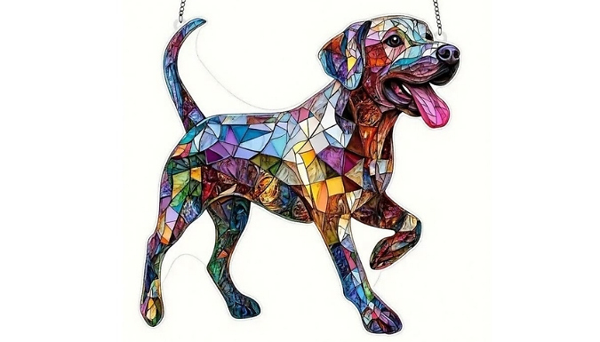 2D Mosaic-Style Animal Suncatcher - 7 Designs!