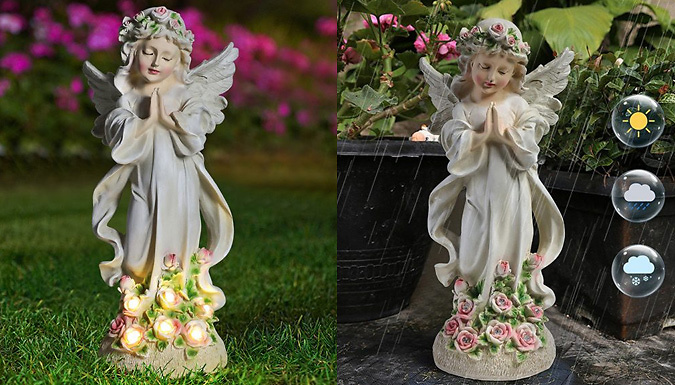 Mini Solar-Powered Angel Garden Decorative Light - 3 Styles