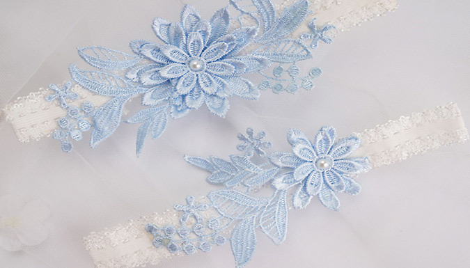 Bride Floral Lace Garter - 8 Colours