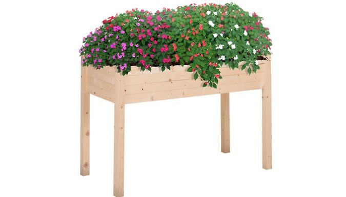 Raised Rectangular Plant Stand