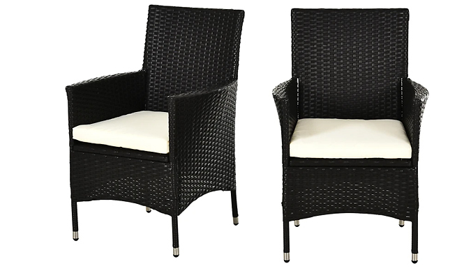 2-Piece Rattan Chair Set - With Cushions!