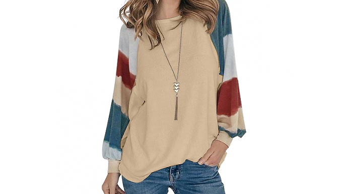 Boho Round Neck Striped Long-Sleeved Top - 5 Colours & 5 Sizes