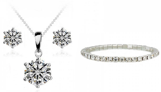 3-Piece Swarovski Elements Jewellery Set!