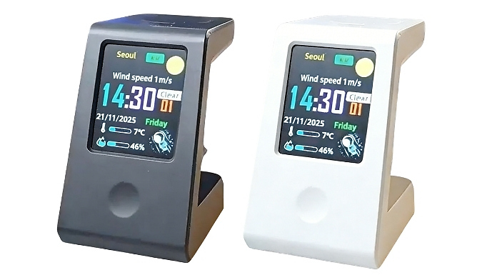 Multifunctional Alarm Clock with Wireless Charging - 2 Colours!