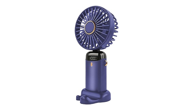 USB Rechargeable 5 Speed Handheld Fan - 5 Colours!