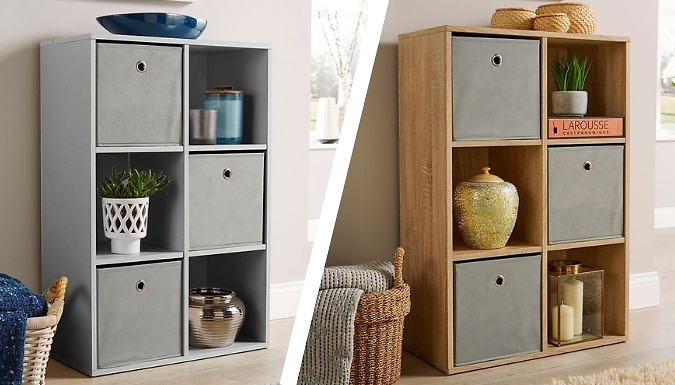 6-Cube Storage Unit - 4 Colours