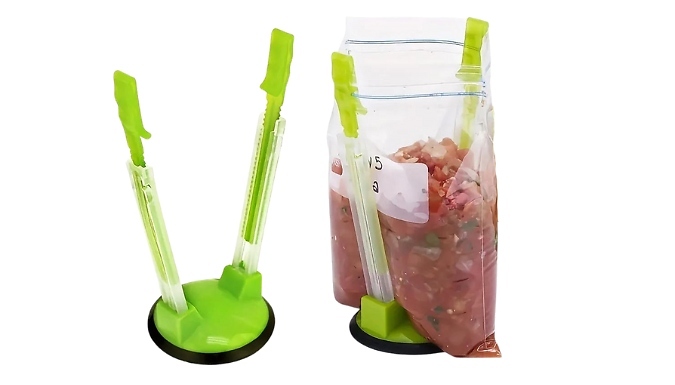 Adjustable Resealable Kitchen Bag Holder - 4 Colours!