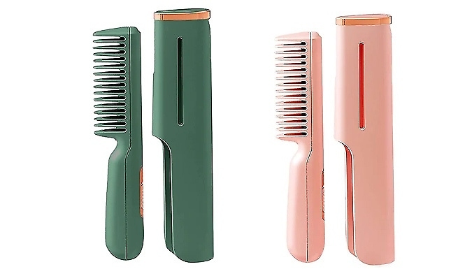 USB Portable Heated Hair Brush - 2 Colours