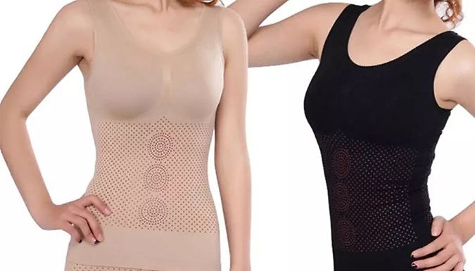 Women's Compression Shaping Vest & Shorts Collection - 2 Colours at Go Groopie