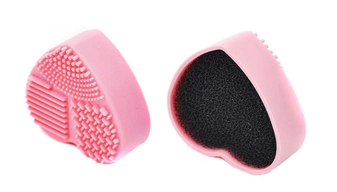 Silicone Heart Makeup Brush Cleaner